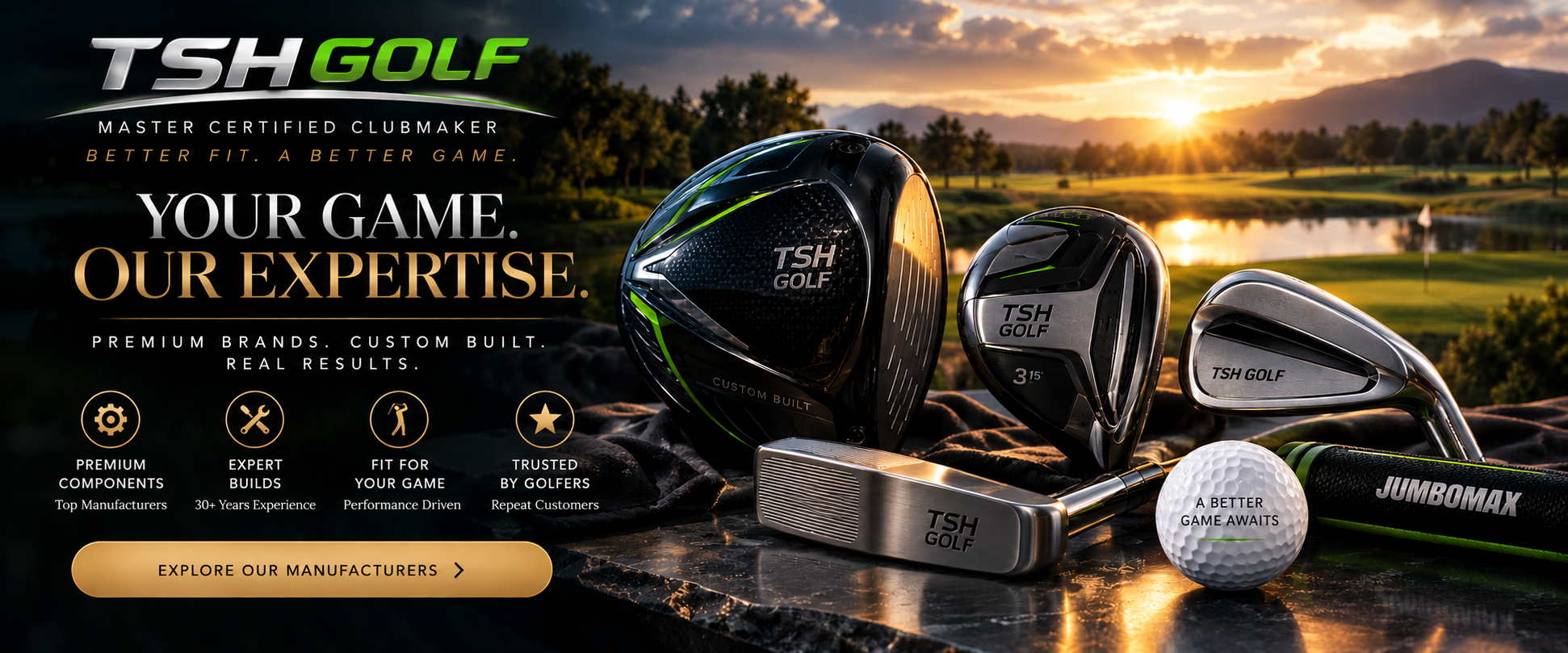 TSH Golf — Master Certified Clubmaker. Your Game. Our Expertise.