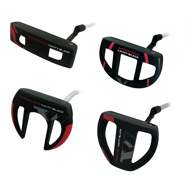 Wishon Cavity Black putter family